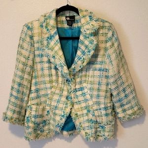 Plaid Crop Like Blazer Size Medium. Free with purchase!!